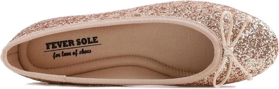 Glitter Point ballerina Dames Schijnt Ballerina Slip-on Punt Platte