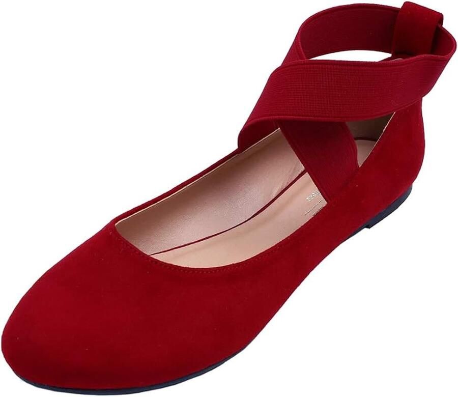 Glitter Point ballerina Dames Schijnt Ballerina Slip-on Punt Platte