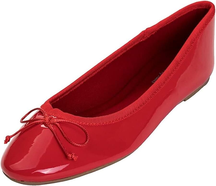 Glitter Point ballerina Dames Schijnt Ballerina Slip-on Punt Platte