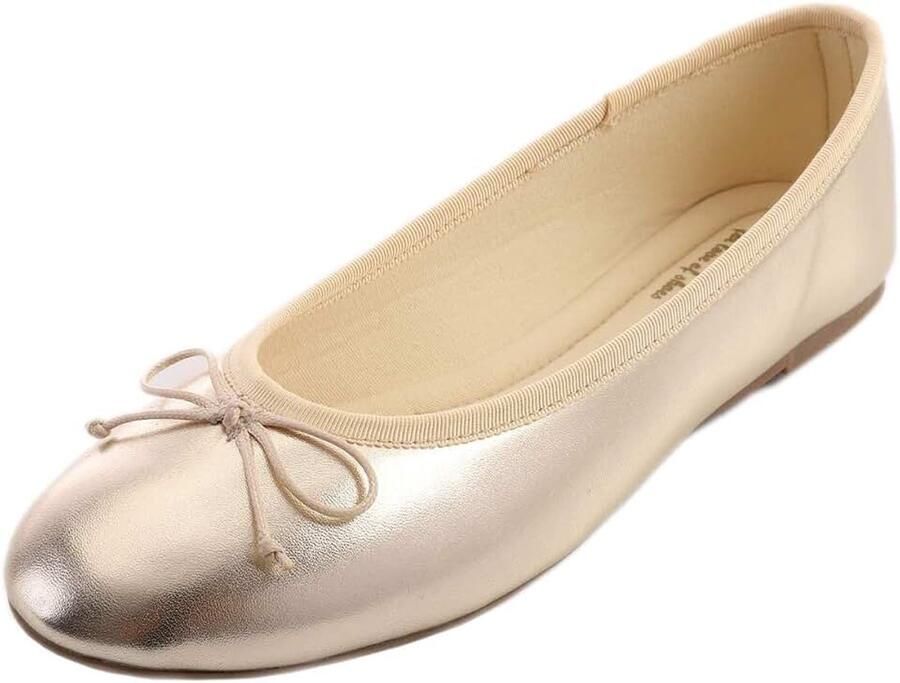 Glitter Point ballerina Dames Schijnt Ballerina Slip-on Punt Platte