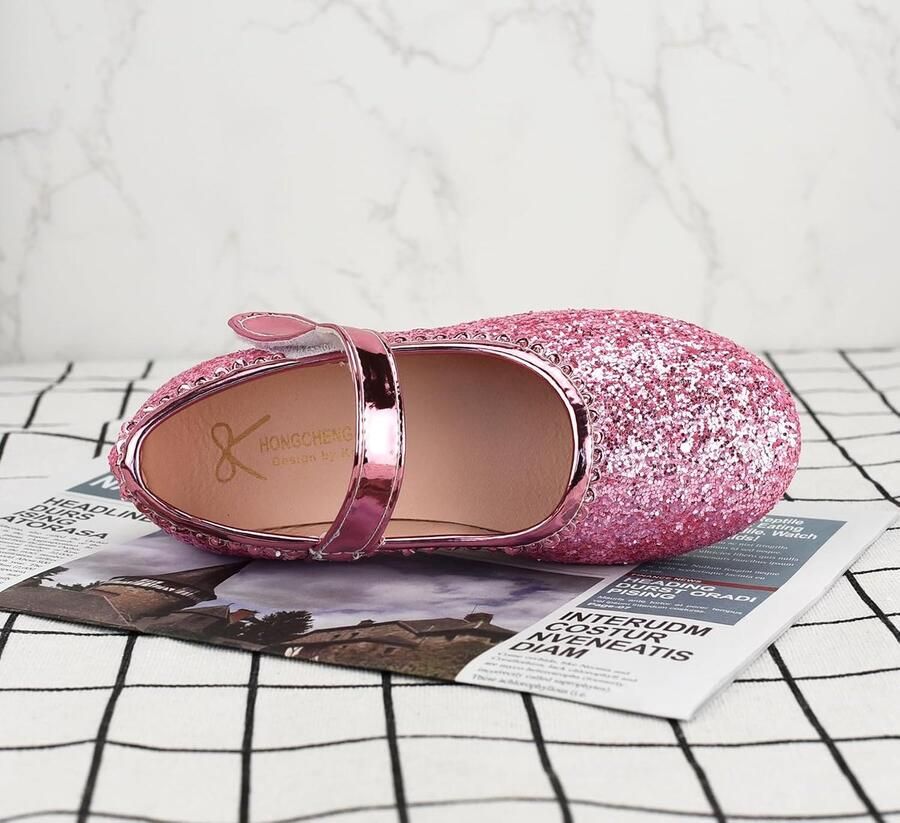 Glitter prinsessenschoenen elegante pailletten cosplay schoenen voor feestceremonies