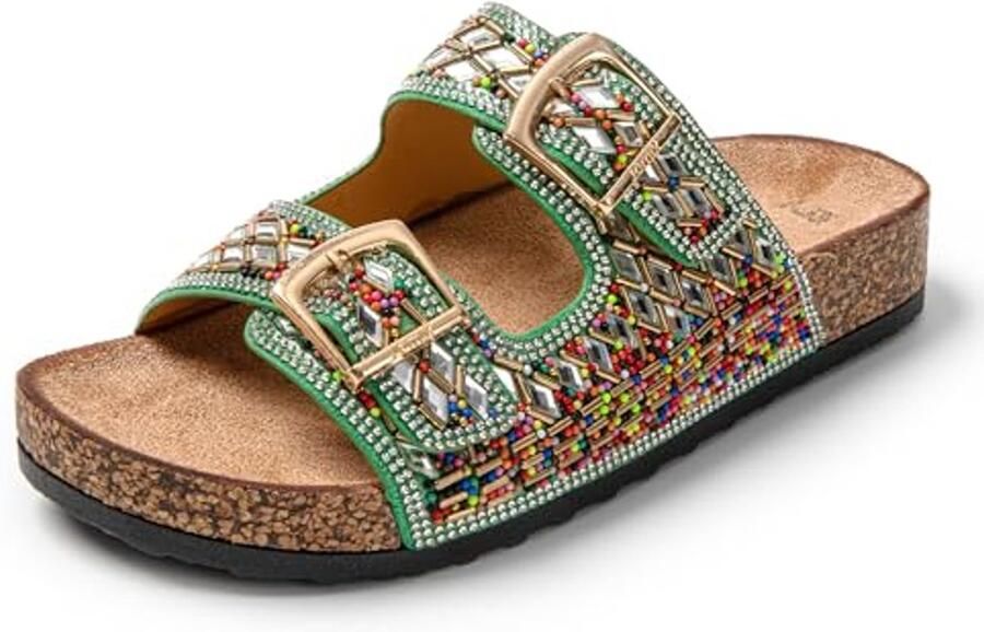 Glitter Sandalen voor Dames Comfortabele Strandschoenen met Plateauzool