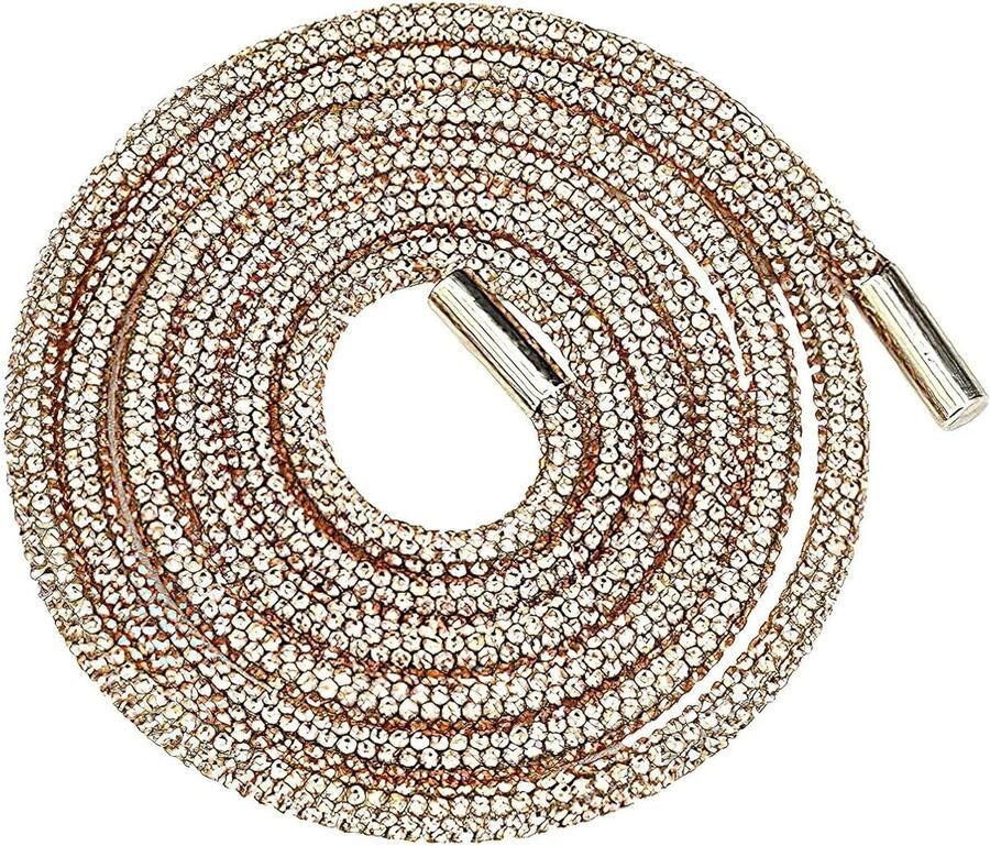 Glitter Schoenveters Strass Veters Outfit Verfraaien Gelijkmatig Verdeelde Steentjes 4MM 6MM Meerdere Kleuren