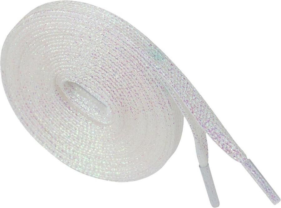 Glitter Shoelaces Kleurrijke Platte Metallic Veters voor Sneakers en Sportschoenen