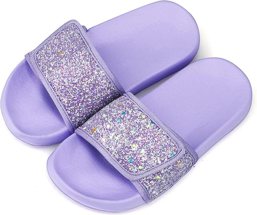 Glitter Sliders voor Meisjes Moda Zomer Slippers Antislip Strand- en Zwembadschoenen