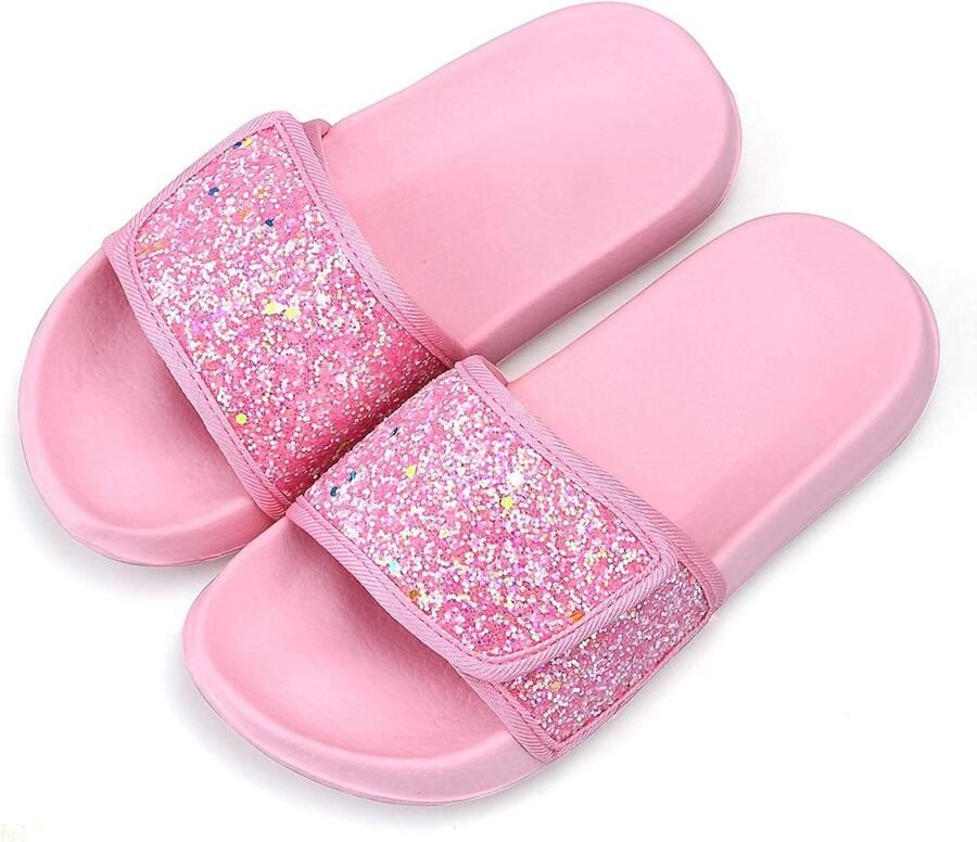 Glitter Sliders voor Meisjes Zomer Slippers Antislip Strand- en Zwembadsandalen