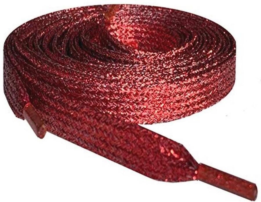 Glitter Smart Laces voor Sneakers en Schoenen Platte Metallic Schoenveters voor Kinderen en Dames