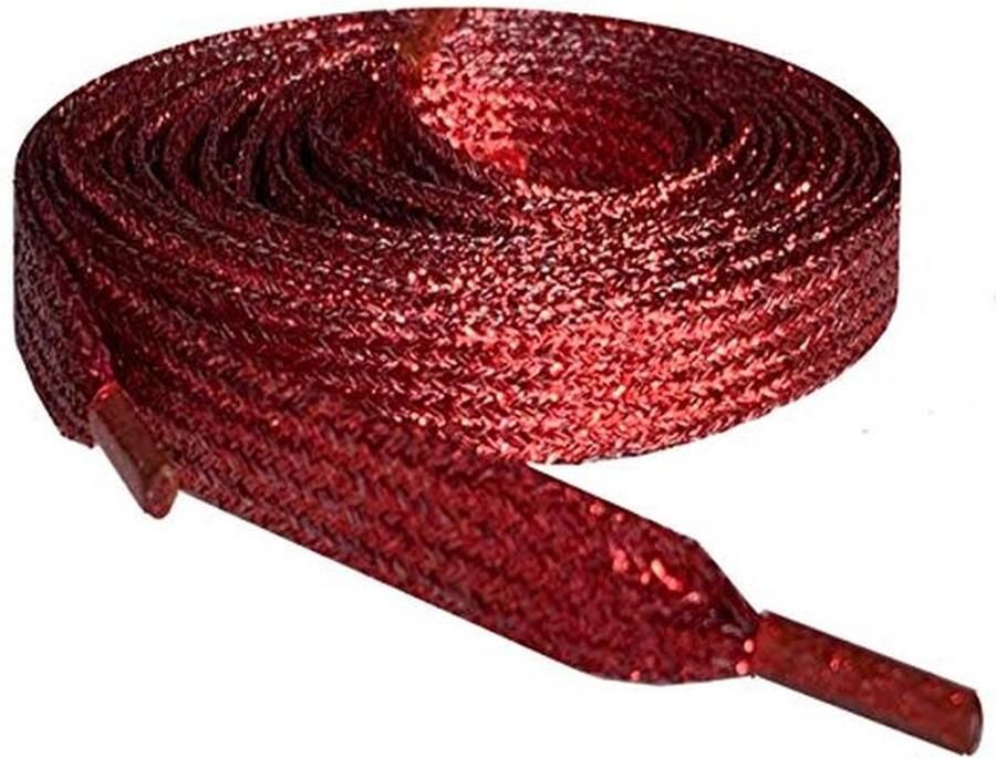 Glitter Smart Laces voor Sneakers en Schoenen Platte Metallic Schoenveters voor Kinderen en Dames