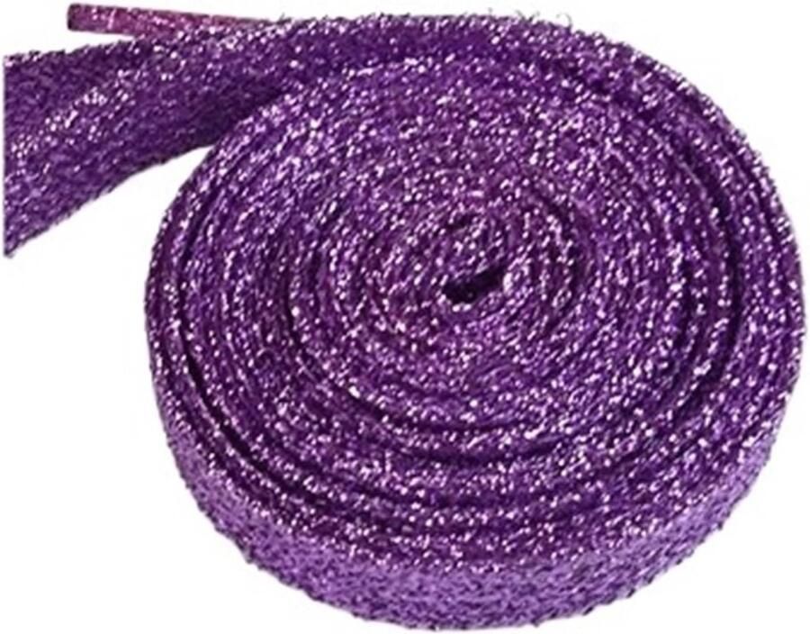 Glitter Veters Glanzende Schoenveters Schoenen Versieren 16 Kleuren Mix Lengte Goud Zilver