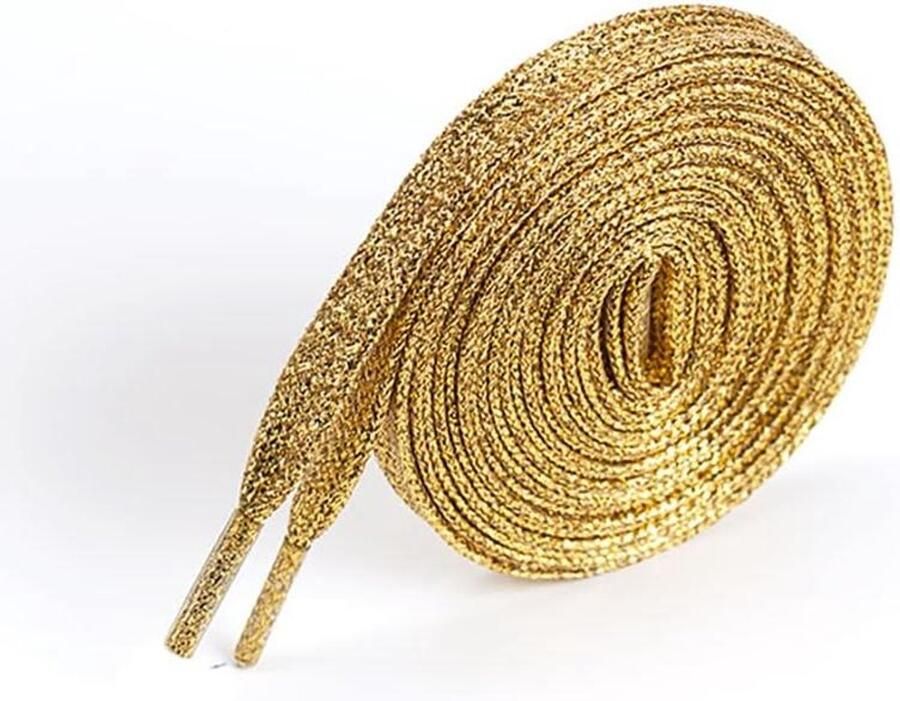 Glitter Veters Metallic Platte Veters Schoenen Versieren Scheurvast Ontwerp 10 mm Breed Meerdere Kleuren