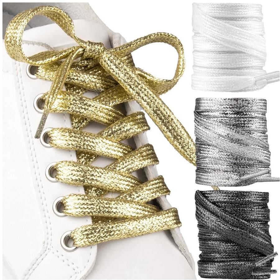 Glitter Veters voor Sneakers en Laarzen Plat en Stijlvol