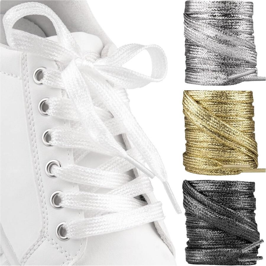 Glitter Veters voor Sneakers Laarzen en Feestschoenen Verschillende Lengtes