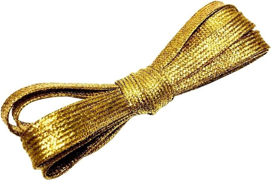 Glitterschoenveters voor Stijlvolle Schoenen Metallic Platte Veters 115