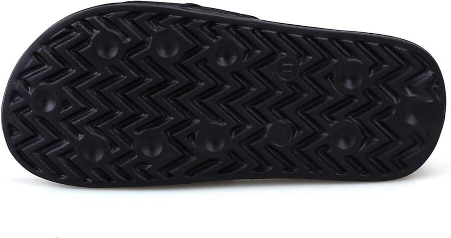 Glitterslippers voor meisjes modieuze zomerpantoffels antislip glijsandalen lichte strandzwembadschoenen voor binnen en buiten Zwart