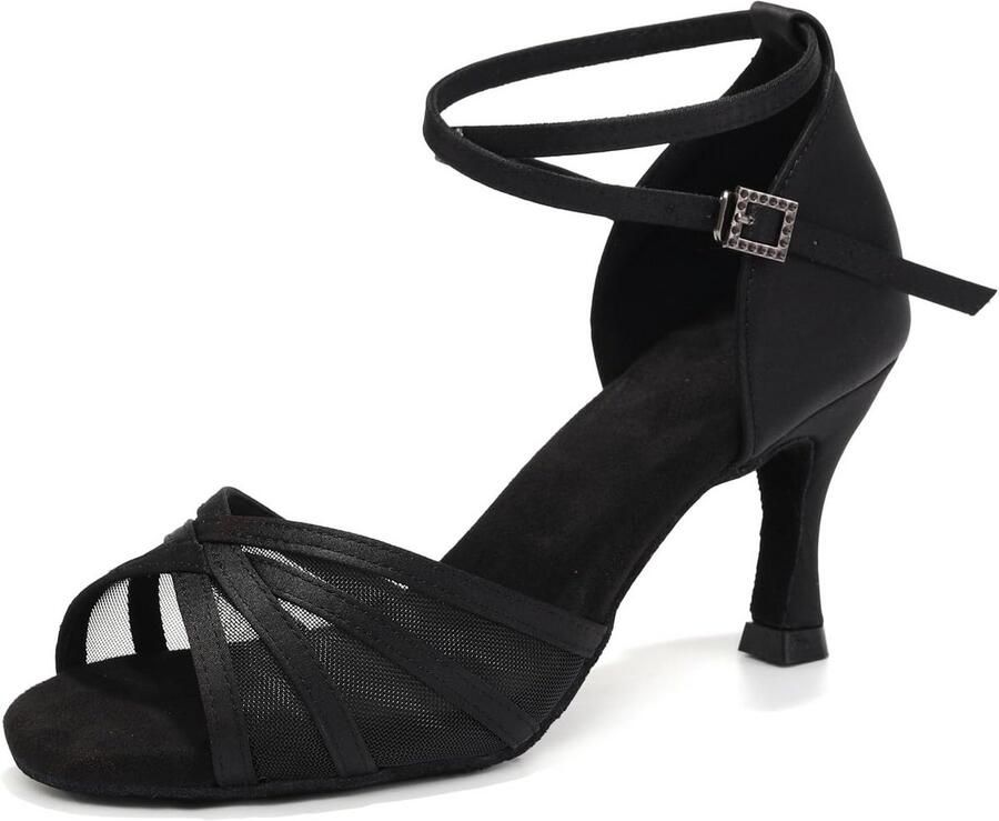 Goede Kwaliteit Latijns Dansschoenen Open Teen voor Salsa en Standaard Dans