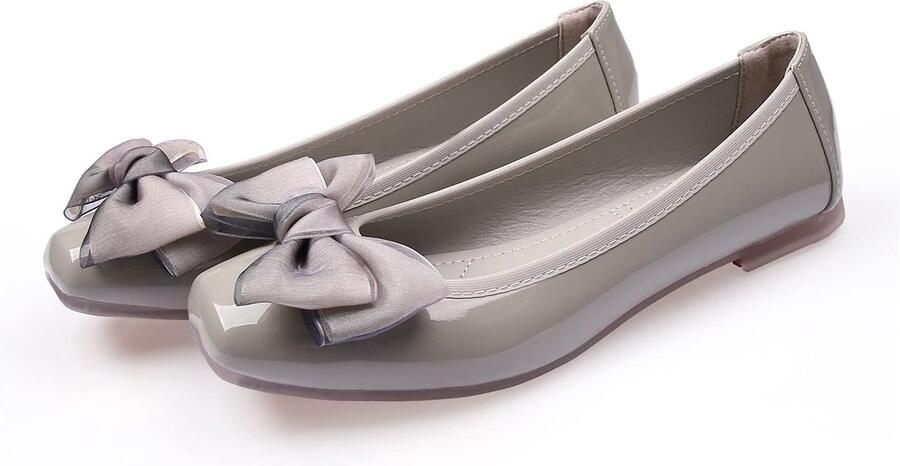 SolidChoice Ballerina Flats Casual Dames Schoenen Grijs Elegante Slip Ons Comfortabel en Stijlvol Perfect voor Elke Gelegenheid