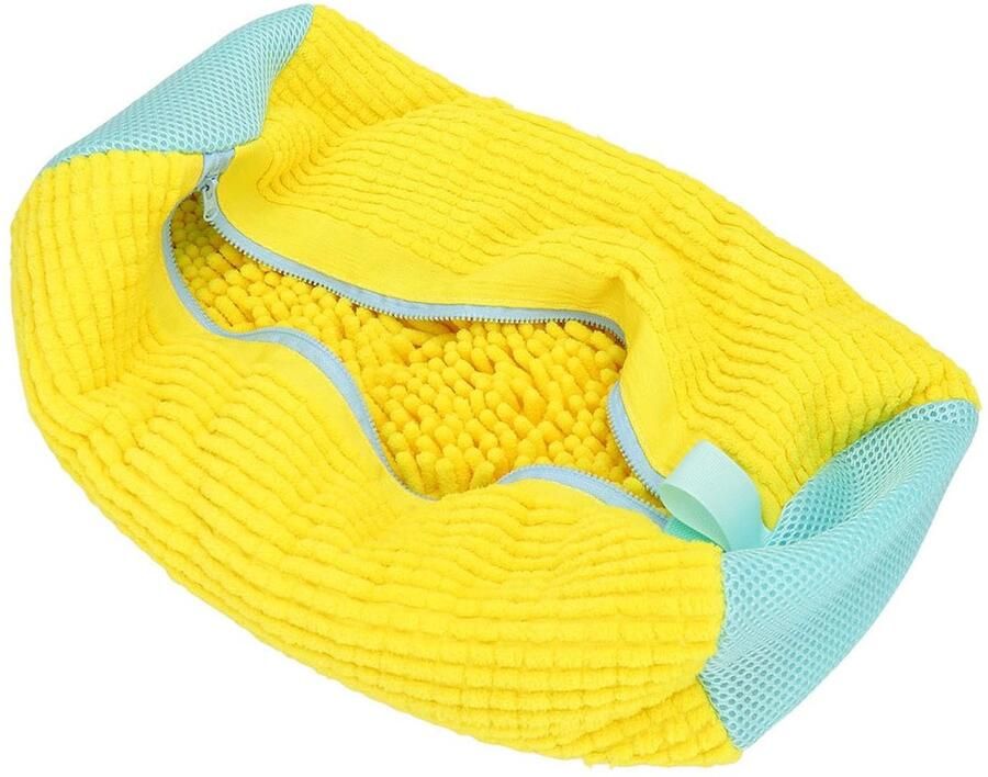 Dailygoody Schoenwaszak Herbruikbare Schoenwaszak Snelle en grondige reiniging Geel Sneaker Wassen Geschikt voor sneakers en loopschoenen