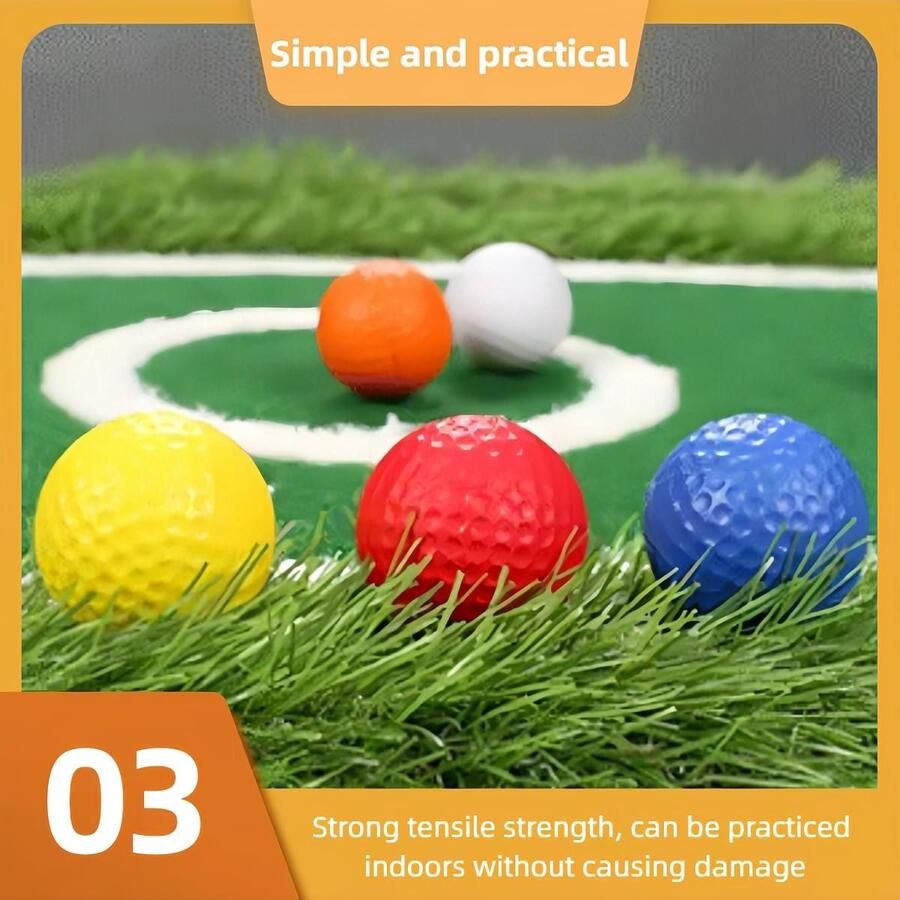 Golfballen Kleurrijk Zacht Golf Oefenballen Schuimrubber Golfballen Minigolfballen Golf Oefenballen Schuimrubberbal Golfbal voor Kinderen Training Thuisgebruik Buiten Tuin 16 stuks