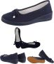 Merkloos Sans marque Goll instappers met strikje blauw - Thumbnail 1