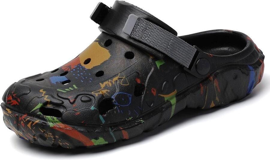 Graffiti Clogs voor en nen Tuinschoenen Slip-on Sportsandalen Unisex Volwassenen Outdoor Strand en Waterschoenen