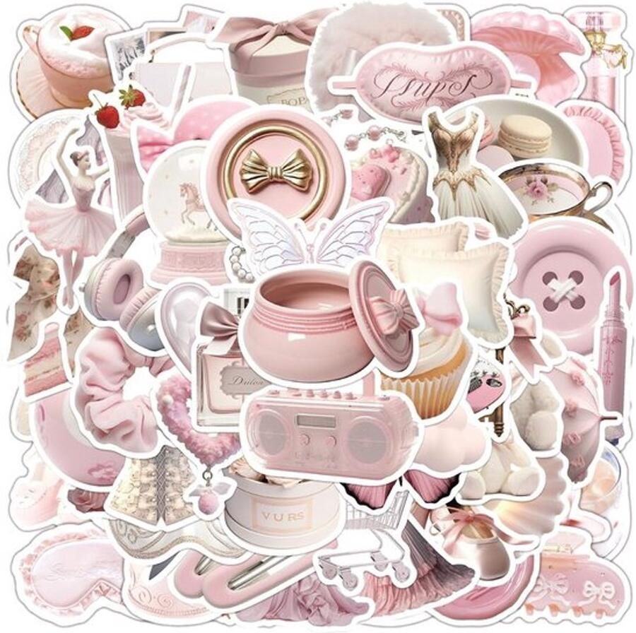Graffitistickers Waterdicht Ballerina Stickers 100 Stuks PVC Stickers Voor Meisjes Versieringen voor Laptop Auto