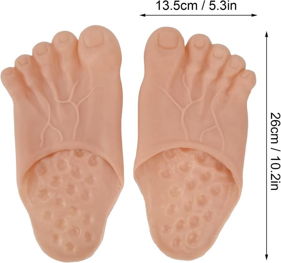 Grappige Nepvoet Slippers voor Volwassenen Cosplay Party Accessoires voor Feestjes en Evene ten