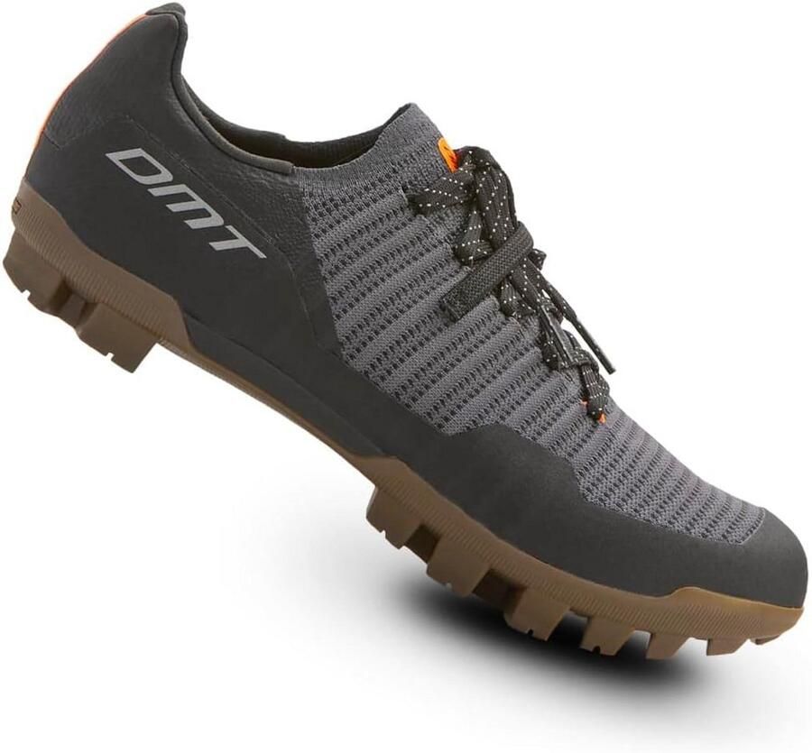 Gravel Fietsschoenen Buiten Schoenen Off-road Fietsen Volledig Gebreide Constructie Antraciet