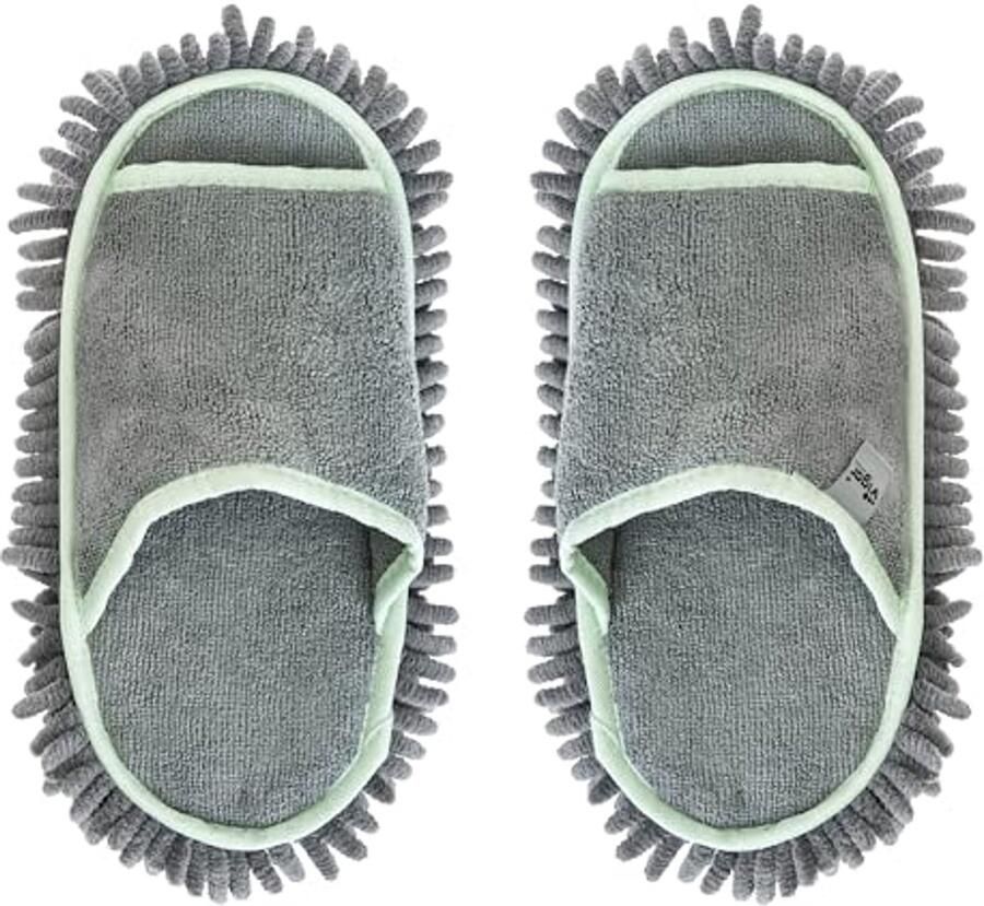 Grijze Microvezel Slippers Comfortabele en Humoristische Slippers voor nen en