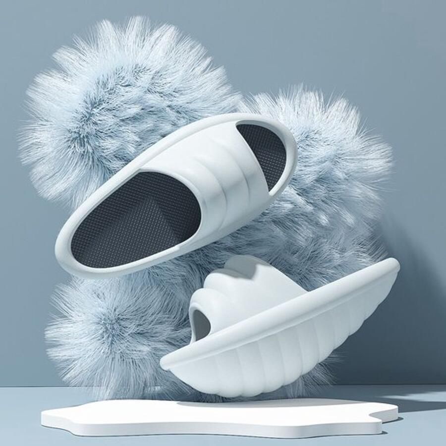 Grijze nauwsluitende EVA-rockschoenen halfhoge slippers beenverlengende schoenen stretchschoenen indoor fitness- en yogaschoenen één paar