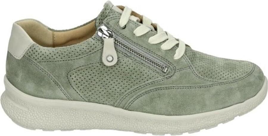 Groene Lage Sneakers Sportieve Damesschoen Dagelijks Gebruik Uitneembaar Voetbed Breedte K