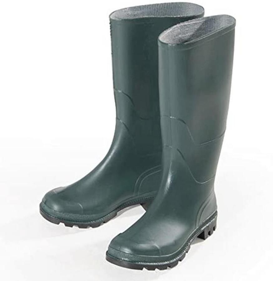 Groene PVC Knieboots voor Comfort en Stijl