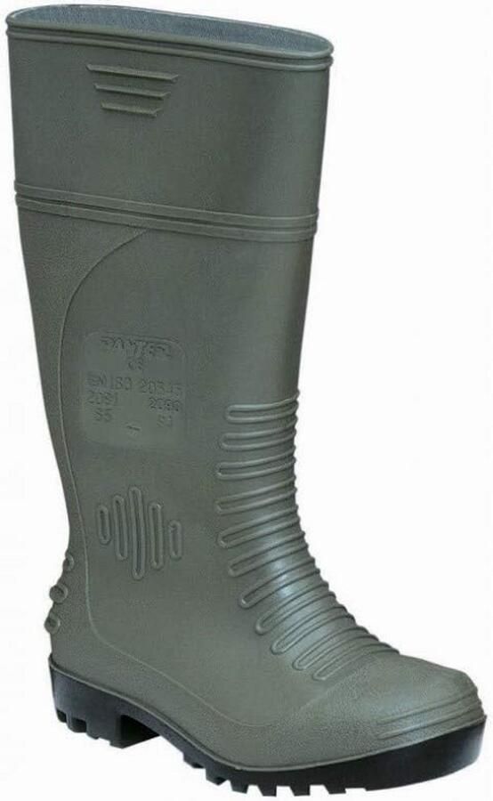 Groene Rubber Laarzen met Stalen Neus en Antiperforatiezool