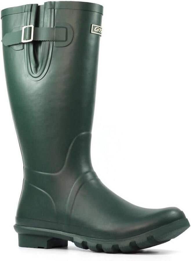 Groene Rubberen Hoge Regenlaarzen met Diepe Grip voor Tuin en Buitenactiviteiten