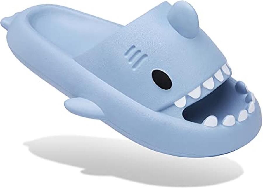 Haaienslippers Wolken pantoffels Thuis ontspannen Extra dikke zool Grijs
