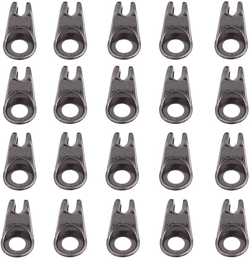 Haakset voor veters met klinknagels voor reparatie van wandel- en klimschoenen