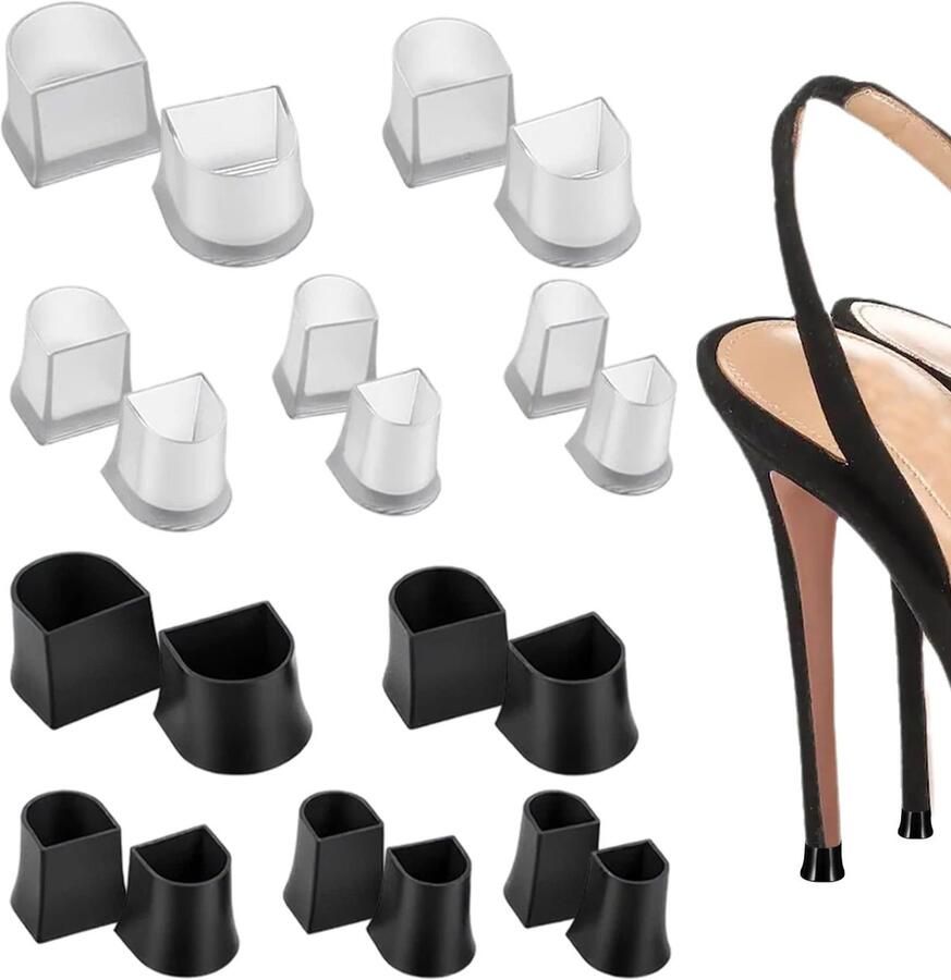 Hakbeschermers 10 paar U-vormige hoge hakken Antislip en geluidsreducerend Ideaal voor dansschoenen ShopVlot