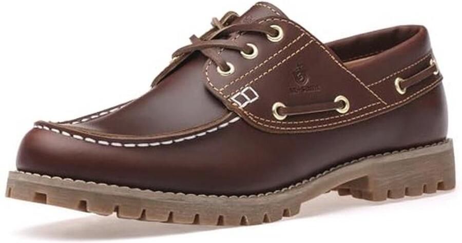 Handgemaakte Klassieke Boot en Dek Schoenen voor Heren Moc Teen Vetersluiting van Volnerfleer