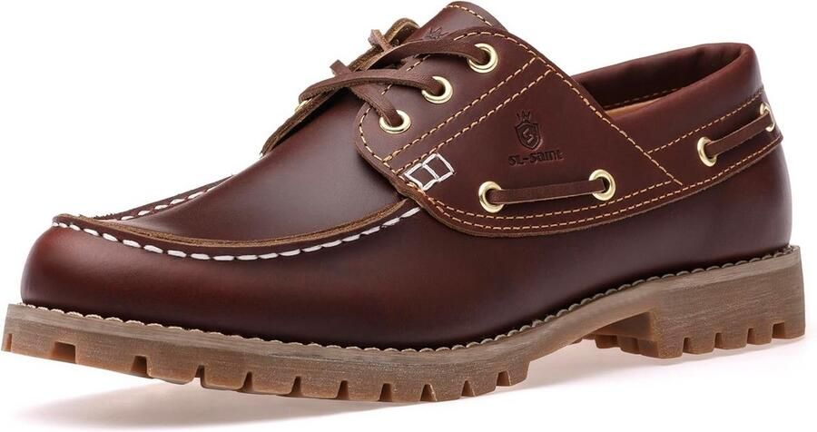 Handgemaakte Klassieke Boot en Dek Schoenen voor Heren Moc Teen Vetersluiting van Volnerfleer