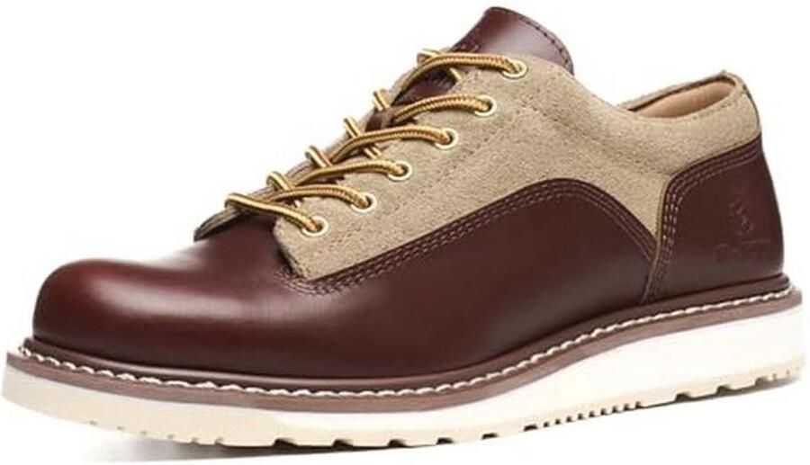 Handgemaakte Lage Cup Fashion Boots voor Mannen Echt Koeienhuid en Comfortabel