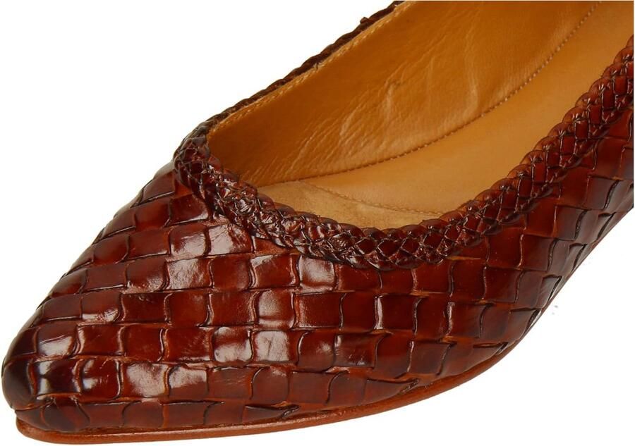 Handgemaakte Leren Ballerina Dames Platte Schoenen