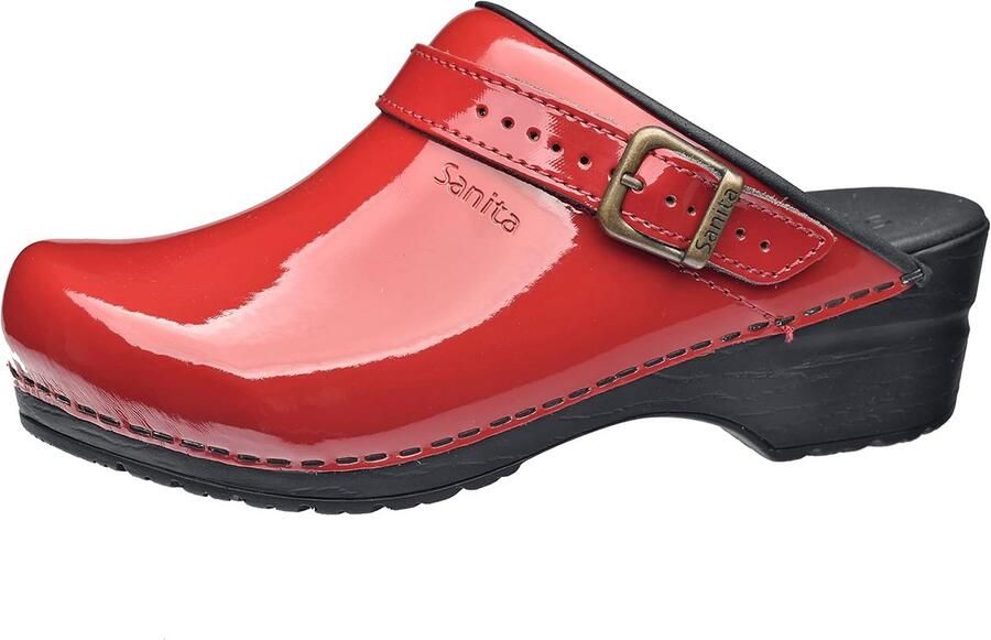 Handgemaakte Leren Mules met Anatomische Voetbed en Hielband voor Dames