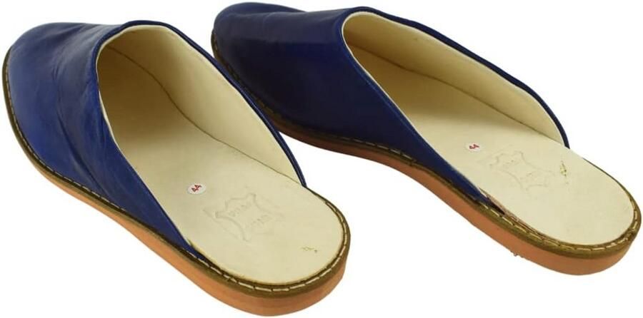 Handgemaakte Leren Pantoffels of Sloffen voor Binnen en Buiten Unisex
