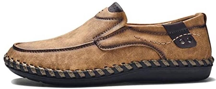 Handgemaakte Slip-On Mocassins voor Heren Comfortabele Rijdersschoenen