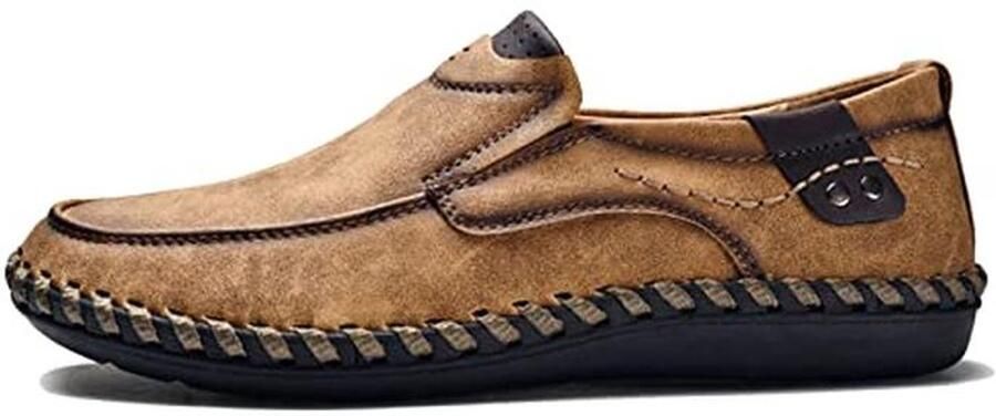 Handgemaakte Slip-On Mocassins voor Heren Comfortabele Rijdersschoenen