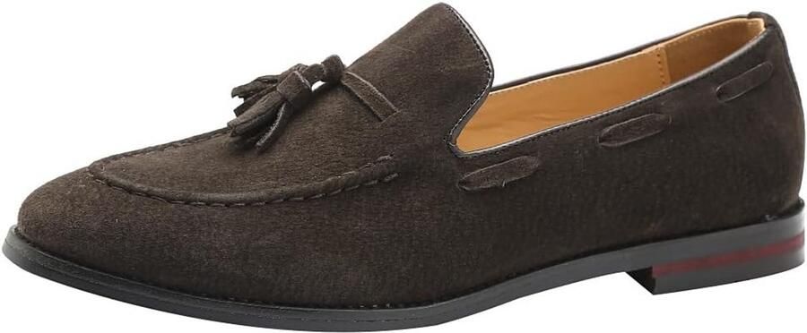 Handgemaakte Suede Heren Mocassins Slip-on Formele Loafers