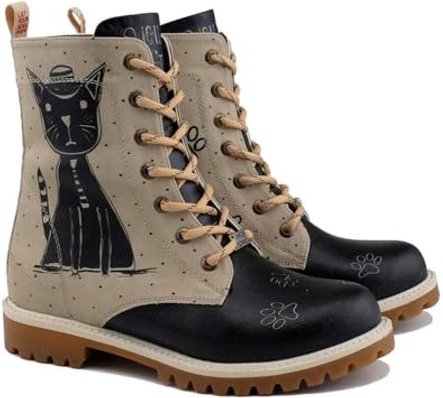 Handgemaakte Vegan Boots met Print Comfortabel en Duurzaam Design in Multikleur