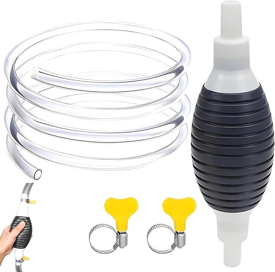 Handpomp 2 m lengte olieafzuigpomp watervloeistofpomp draagbare auto-brandstofpomp handmatige sifonpomp voor gas benzine olie diesel vloeibaar aquarium