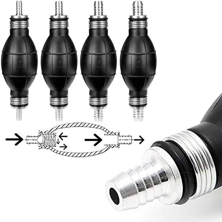 Handpomp overvulpomp afzuigpomp voor boot auto voertuig diesel benzine olie water 6 8 10 12 mm