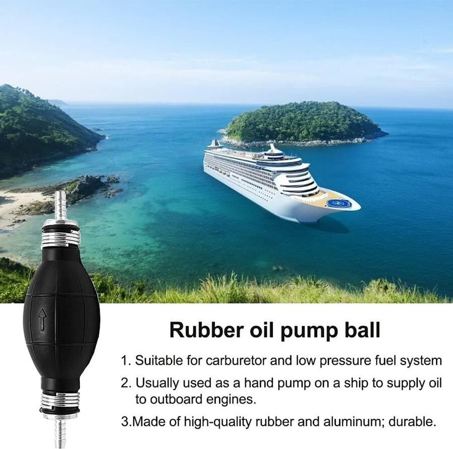 Handpomp Transferpomp Zuigpomp voor Boot Auto Voertuig Benzine Olie Water 6 8 10 12mm