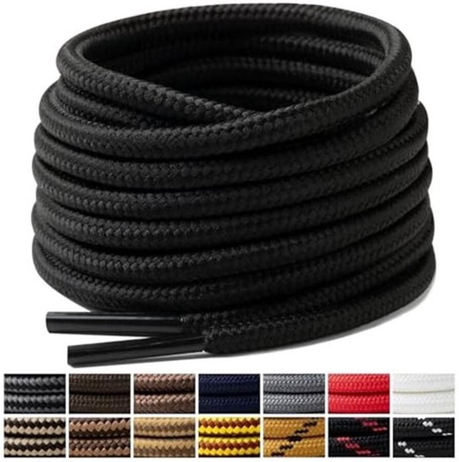 Handshop 2 Paar Ronde Laarzen Schoenveters 4 mm Heavy Duty en Duurzame Hiking Werkschoenen Schoenveters